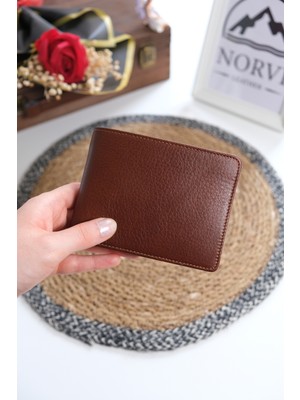 Norvi Leather Bozuk Para Gözlü Hakiki Deri Cüzdan 1032