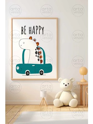 Artavessa Tek Parça Ham Renk Gerçek Ahşap Çerçeveli Tablo - Teknrsymdf-23