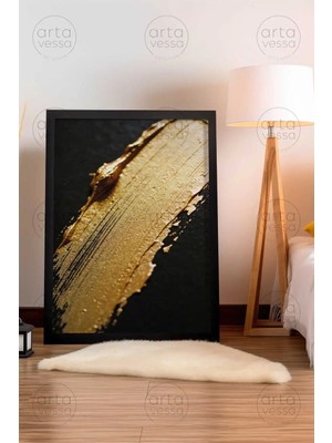 Artavessa Tek Parça Siyah Çerçeveli Tablo - ARTPLSTKSYH16