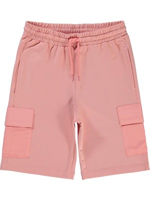 Civil Girls Kargo Cepli 6-9 Yaş Kapri - Pudra