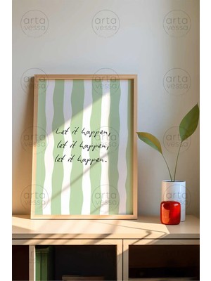 Artavessa Tek Parça Ham Renk Gerçek Ahşap Çerçeveli Tablo - Tekartcrvmdf-30