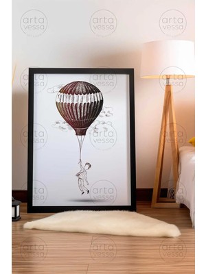 Artavessa Tek Parça Siyah Çerçeveli Tablo - ARTPLSTKSYH21