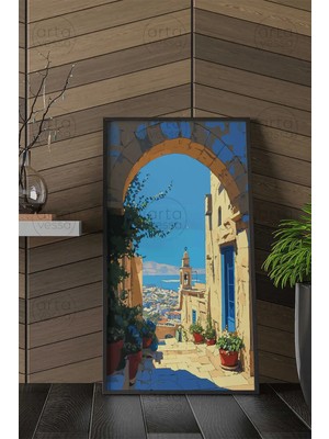 Artavessa Tek Parça Siyah Çerçeveli Panoramik Tablo - ARTSYHMDFDKY19