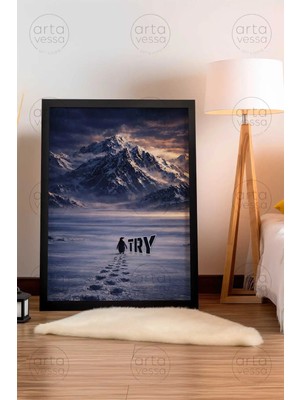 Artavessa Tek Parça Siyah Çerçeveli Tablo - ARTPLSTKSYH43