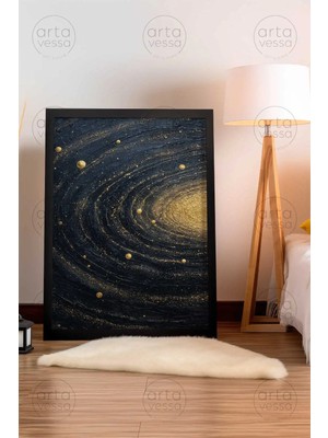Artavessa Tek Parça Siyah Çerçeveli Tablo - Artplstksyh6