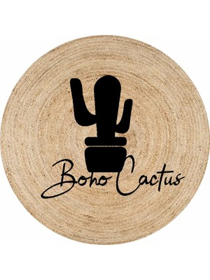 Kilim Home Boho 903 Boho Cactus Desenli Natural Jüt