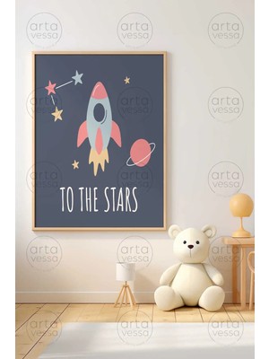 Artavessa Tek Parça Ham Renk Gerçek Ahşap Çerçeveli Tablo - Teknrsymdf-32