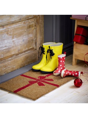 Ikea Vınterfınt Paspas Kahverengi-Kırmızı 40X60 cm