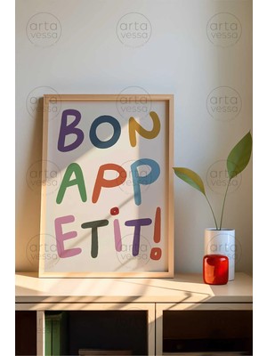 Artavessa Tek Parça Ham Renk Gerçek Ahşap Çerçeveli Tablo - Tekartcrvmdf-21