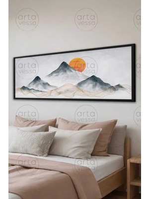 Artavessa Tek Parça Siyah Çerçeveli Panoramik Tablo - ARTSYHMDFYTY20