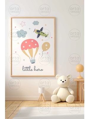 Artavessa Tek Parça Ham Renk Gerçek Ahşap Çerçeveli Tablo - Teknrsymdf-35