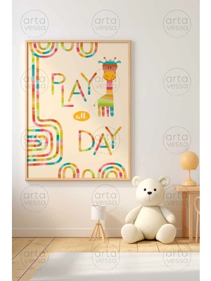 Artavessa Tek Parça Ham Renk Gerçek Ahşap Çerçeveli Tablo - Teknrsymdf-37