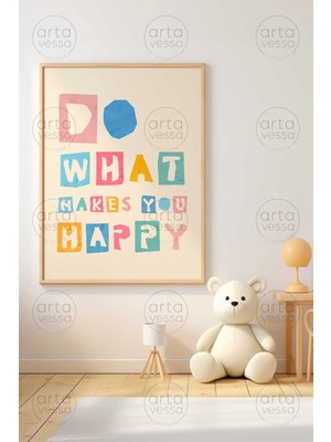 Artavessa Tek Parça Ham Renk Gerçek Ahşap Çerçeveli Tablo - Teknrsymdf-48