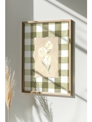 Artavessa Tek Parça Gerçek Ham Ahşap Çerçeveli Tablo - Model 18