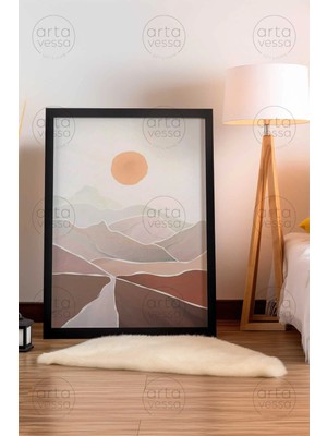 Artavessa Tek Parça Siyah Çerçeveli Tablo - ARTPLSTKSYH33