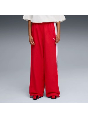 Puma Kadın Kırmızı Puma T7 Relaxed Track Pants Kırmızı Kadın Eşofman Alt