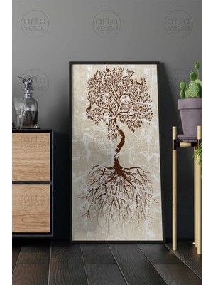 Artavessa Tek Parça Siyah Çerçeveli Panoramik Tablo - Artsyhmdfdky3