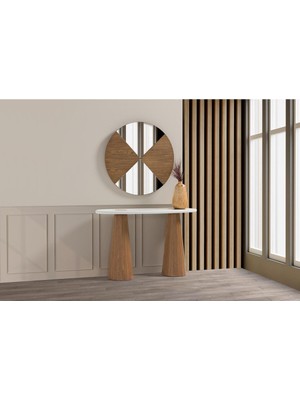 Feyza Design Yüksekliği 81 Cm, Genişliği 130 cm Masif Meşe Lake Dresuar