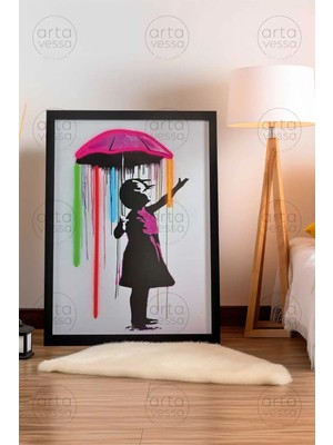 Artavessa Tek Parça Siyah Çerçeveli Tablo - ARTPLSTKSYH38