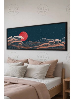 Artavessa Tek Parça Siyah Çerçeveli Panoramik Tablo - ARTSYHMDFYTY12