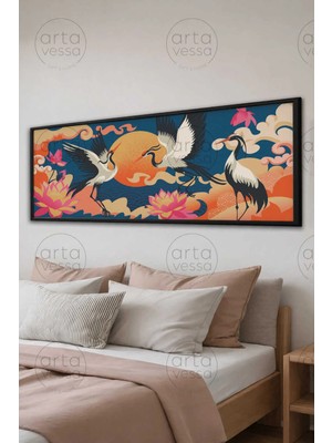 Artavessa Tek Parça Siyah Çerçeveli Panoramik Tablo - Artsyhmdfyty3