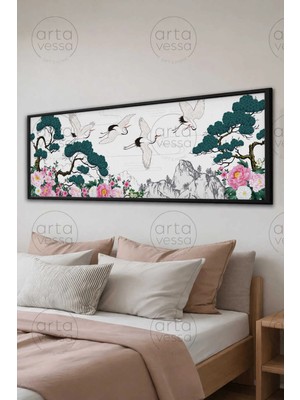 Artavessa Tek Parça Siyah Çerçeveli Panoramik Tablo - Artsyhmdfyty6