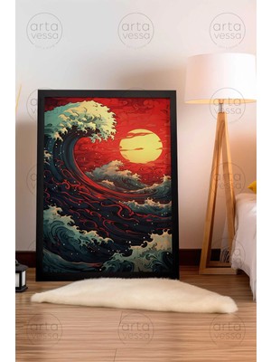 Artavessa Tek Parça Siyah Çerçeveli Tablo - Artplstksyh3