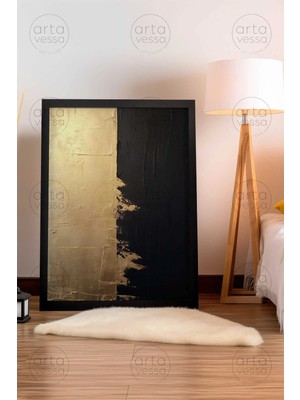 Artavessa Tek Parça Siyah Çerçeveli Tablo - Artplstksyh4