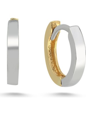 Zümrüt Sarraf 14 Ayar Altın Mini Halka Küpe