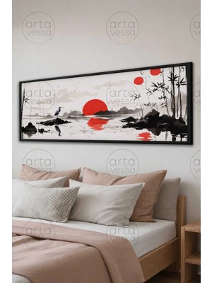 Artavessa Tek Parça Siyah Çerçeveli Panoramik Tablo - ARTSYHMDFYTY18