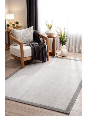 Koza Halı Fresco Soft Gri Antrasit Yıkanabilir Halı A3936A