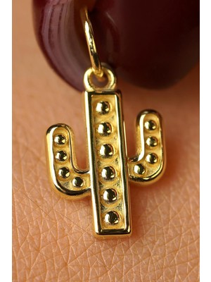 Fiyonk Kuyumculuk 14 Ayar Altın Kaktüs Kolye Ucu