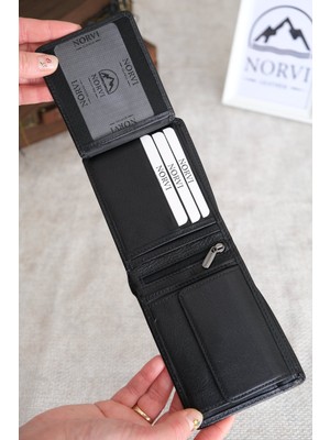 Norvi Leather Bozuk Para Gözlü Hakiki Deri Cüzdan 1032