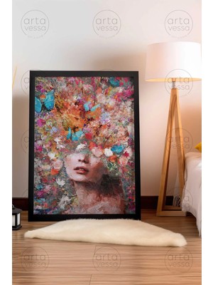 Artavessa Tek Parça Siyah Çerçeveli Tablo - ARTPLSTKSYH37