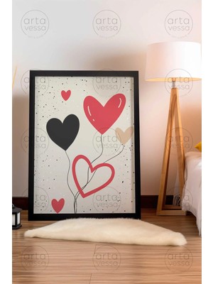 Artavessa Tek Parça Siyah Çerçeveli Tablo - ARTPLSTKSYH29