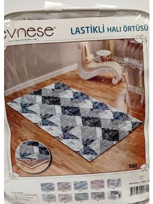 Evneşe 4m2 Lastikli Halı Örtüsü Desenli S90