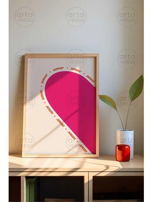 Artavessa Tek Parça Ham Renk Gerçek Ahşap Çerçeveli Tablo - Tekartcrvmdf-34