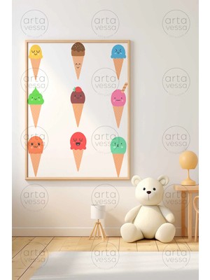 Artavessa Tek Parça Ham Renk Gerçek Ahşap Çerçeveli Tablo - Teknrsymdf-46