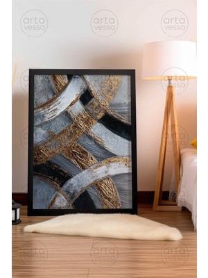 Artavessa Tek Parça Siyah Çerçeveli Tablo - Artplstksyh7