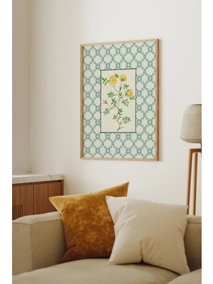 Artavessa Tek Parça Gerçek Ham Ahşap Çerçeveli Tablo - Model 28