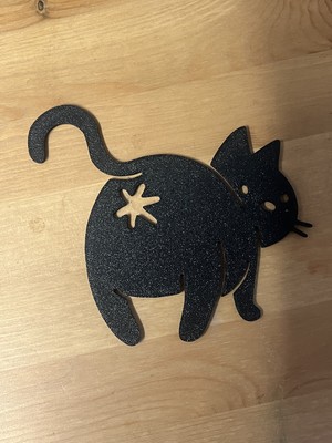 Generic 3'lü Dekoratif Kedi Tasarımlı Poşet Kapatma Klipsi Seti - Siyah Dokulu Premium Seri 3'lü