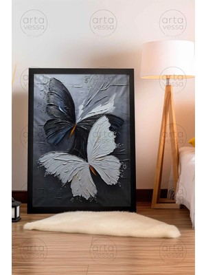 Artavessa Tek Parça Siyah Çerçeveli Tablo - Artplstksyh8