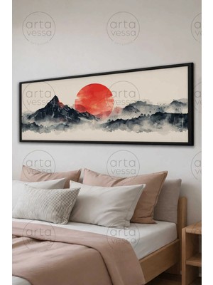 Artavessa Tek Parça Siyah Çerçeveli Panoramik Tablo - ARTSYHMDFYTY19