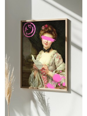 Artavessa Tek Parça Gerçek Ham Ahşap Çerçeveli Tablo - Model 36