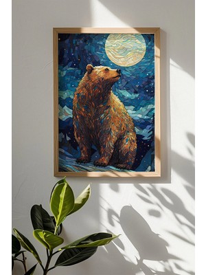 Artavessa Tek Parça Gerçek Ham Ahşap Çerçeveli Mosaic Temalı Tablo - Model 6