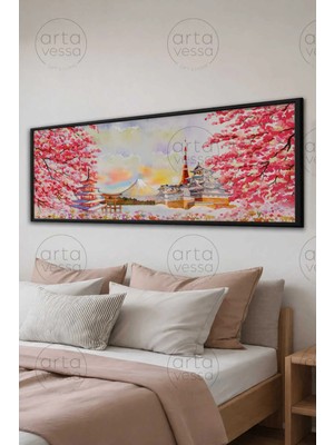 Artavessa Tek Parça Siyah Çerçeveli Panoramik Tablo - Artsyhmdfyty4