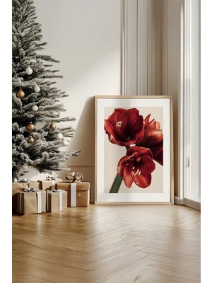 Artavessa Tek Parça Gerçek Ham Ahşap Çerçeveli Yılbaşı(New Year) Temalı Tablo - Model 82