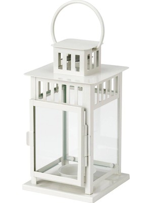 Ikea Borrby Fener Beyaz 20 cm