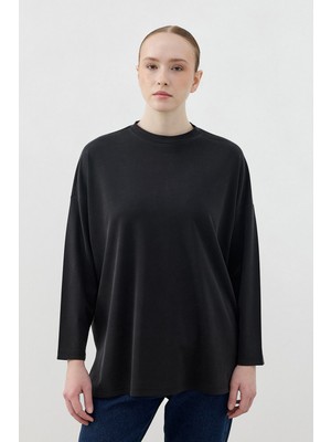 Merwishop Merwish Spor Model Bluz Tunik 1807 Siyah