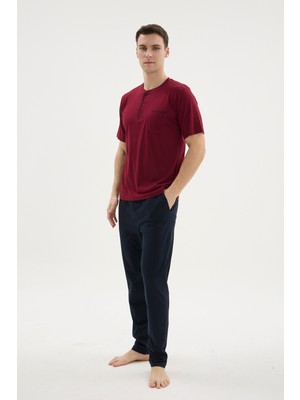 Kly Battal Midi Yaka Erkek Pijama Takımı 2209B